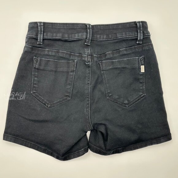 1822 Denim Black Jegging Shorts Size 6 - Picture 2 of 5